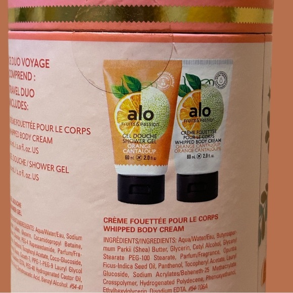 Alo Fruits & Passion Orange Cantaloupe Travel Duo - Picture 3 of 3